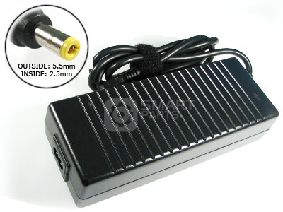 C4 - AC Power Adapter for HP - Pavilion - zv5172EA Laptop (6.3A, 5.5x2.5Tip, 19V, 120W)